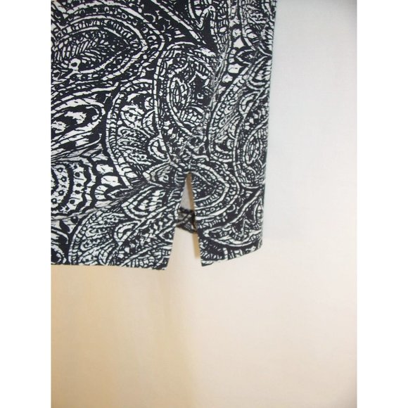 Coolibar Oceanside Tunic Dress XS UPF 50+ Sun Protection Black White Paisley - Picture 3 of 8